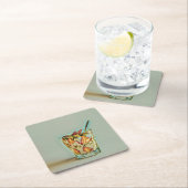 Eiscremeshop Rechteckiger Pappuntersetzer (Vor Ort)