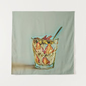 Eiscremeshop Wandteppich (Vorderseite)