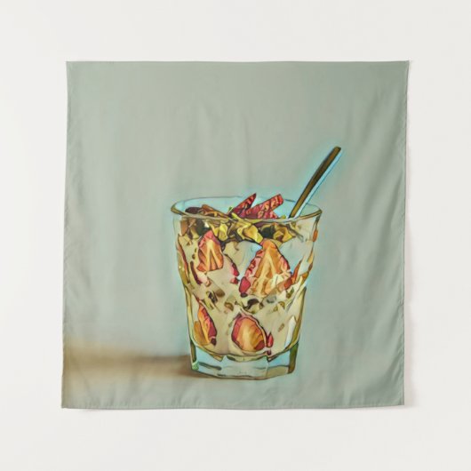 Eiscremeshop Wandteppich (Vorderseite)