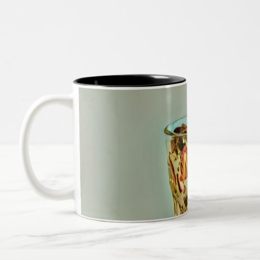 Eiscremeshop Zweifarbige Tasse (Links)