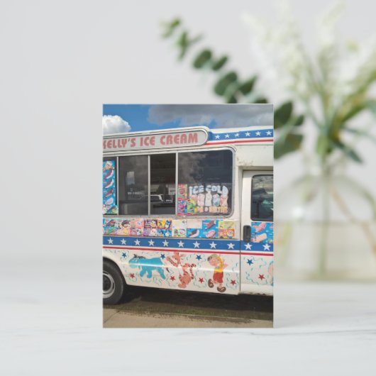 Eiscremeskutter Postkarte (Stehend Vorderseite)
