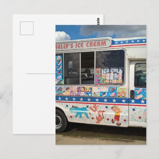 Eiscremeskutter Postkarte (Vorne/Hinten)