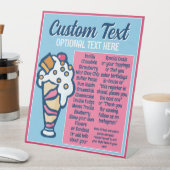 Eiscremespezialitäten Geschmacksrichtungen Mini-Me Sockelschild (In Situ)