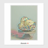 Eiscremesuppe Sprinklen Aufkleber (Blatt)