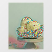 Eiscremesuppe Sprinklen Fensteraufkleber (Blatt)