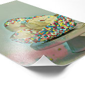 Eiscremesuppe Sprinklen Fotodruck (Ecke)