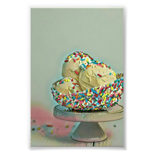 Eiscremesuppe Sprinklen Fotodruck (Vorne)