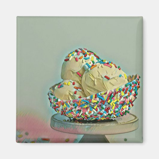 Eiscremesuppe Sprinklen Magnet (Vorne)