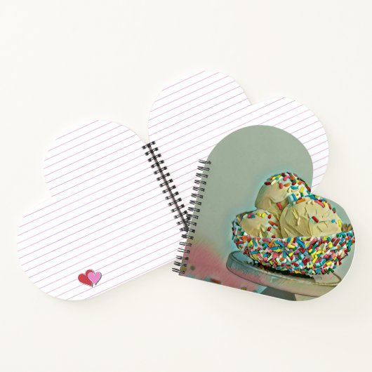 Eiscremesuppe Sprinklen Notizblock (Innenseite)