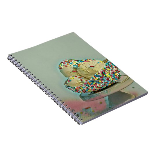 Eiscremesuppe Sprinklen Notizblock (Rechte Seite)