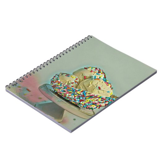 Eiscremesuppe Sprinklen Notizblock (Linke Seite)