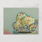 Eiscremesuppe Sprinklen Postkarte (Vorderseite)