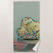 Eiscremesuppe Sprinklen Strandtuch (Vorderseite)