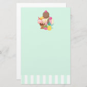 Eiscremesuppen mit Sprinklen Briefpapier (Vorne/Hinten)