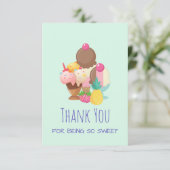 Eiscremesuppen mit Sprinklen Danke (Stehend Vorderseite)