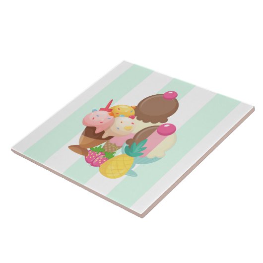 Eiscremesuppen mit Sprinklen Fliese (Seite)