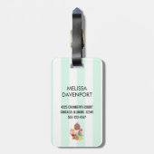 Eiscremesuppen mit Sprinklen Gepäckanhänger (Rückseite vertikal)