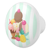 Eiscremesuppen mit Sprinklen Keramikknauf (Rechts)