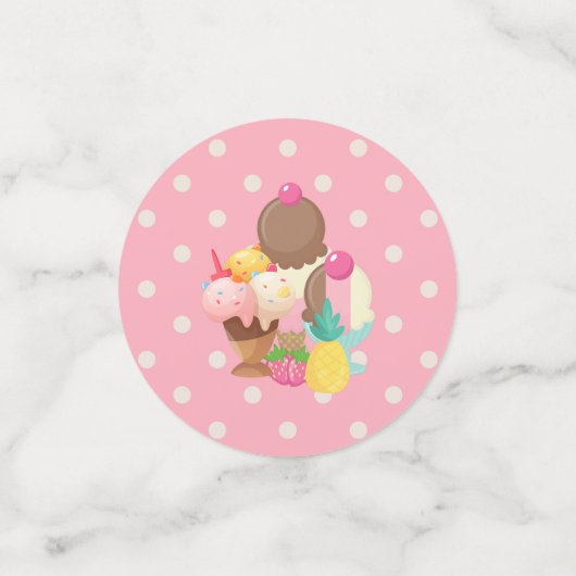 Eiscremesuppen mit Sprinklen Konfetti (Klein Vorderseite)