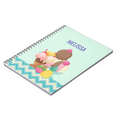 Eiscremesuppen mit Sprinklen Notizblock (Linke Seite)