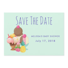 Eiscremesuppen mit Sprinklen Save the Date