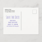 Eiscremesuppen mit Sprinklen Save the Date Ankündigungspostkarte (Rückseite)