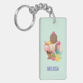 Eiscremesuppen mit Sprinklen Schlüsselanhänger (Vorderseite links)