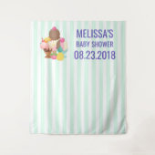 Eiscremesuppen mit Sprinkles Babydusche Wandteppich (Vorderseite)