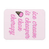 Eiscremetherapie - Funny Summer Quote Magnet (Horizontal)