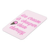 Eiscremetherapie - Funny Summer Quote Magnet (Linke Seite)