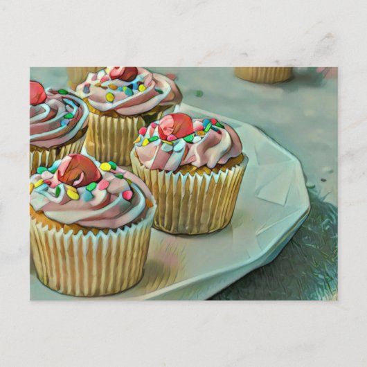 Eiscremetorte Postkarte (Vorderseite)