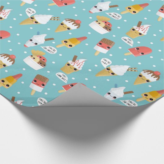 Eiscremeverpackung Geschenkpapier (Ecke)