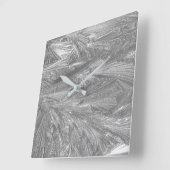 Eisdesign an der Wall-Uhr Quadratische Wanduhr (Winkel)