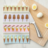 Eisdiele Geschirrtuch (Viertel Falte)