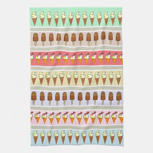 Eisdiele Geschirrtuch (Vertikal)