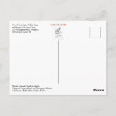 Eisdiele mit Lampe aus Tiffany Postkarte (Rückseite)