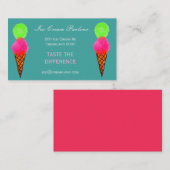 Eisdiele oder Geschäft Visitenkarte (Vorne/Hinten)