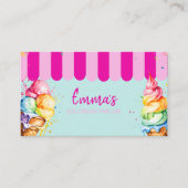 Eisdiele Party-Shop-Event Visitenkarte (Vorderseite)