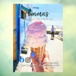 Eisdiele Salon van Party Läden Essen Windsor Fensteraufkleber