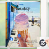 Eisdiele Salon van Party Läden Essen Windsor Fensteraufkleber (Zuhause)