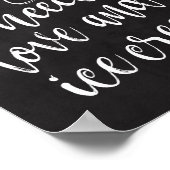 Eisdiele-Tafel 8x10 Hochzeitszeichen Poster (Ecke)