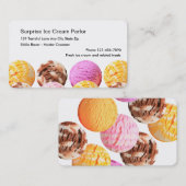 Eisdiele-Visitenkarten Visitenkarte (Vorne/Hinten)