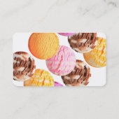 Eisdiele-Visitenkarten Visitenkarte (Rückseite)