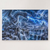 Eisdrache – Blaue Blitzsturm Puzzle (Horizontal)