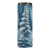 Eisdrache im Winterwald Thermosbecher (Rückseite)