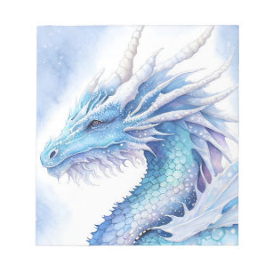 blauer eisweißer Drache