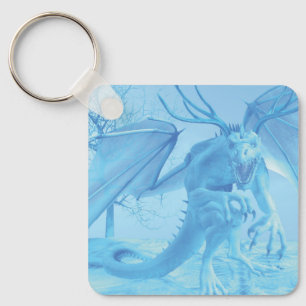 Eisdrache mit Geweih Schlüsselanhänger