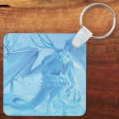 Eisdrache mit Geweih Schlüsselanhänger (Rückseite)
