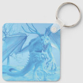 Eisdrache mit Geweih Schlüsselanhänger (Rückseite)
