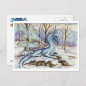 Eisdrache - Postkarte (Vorne/Hinten)